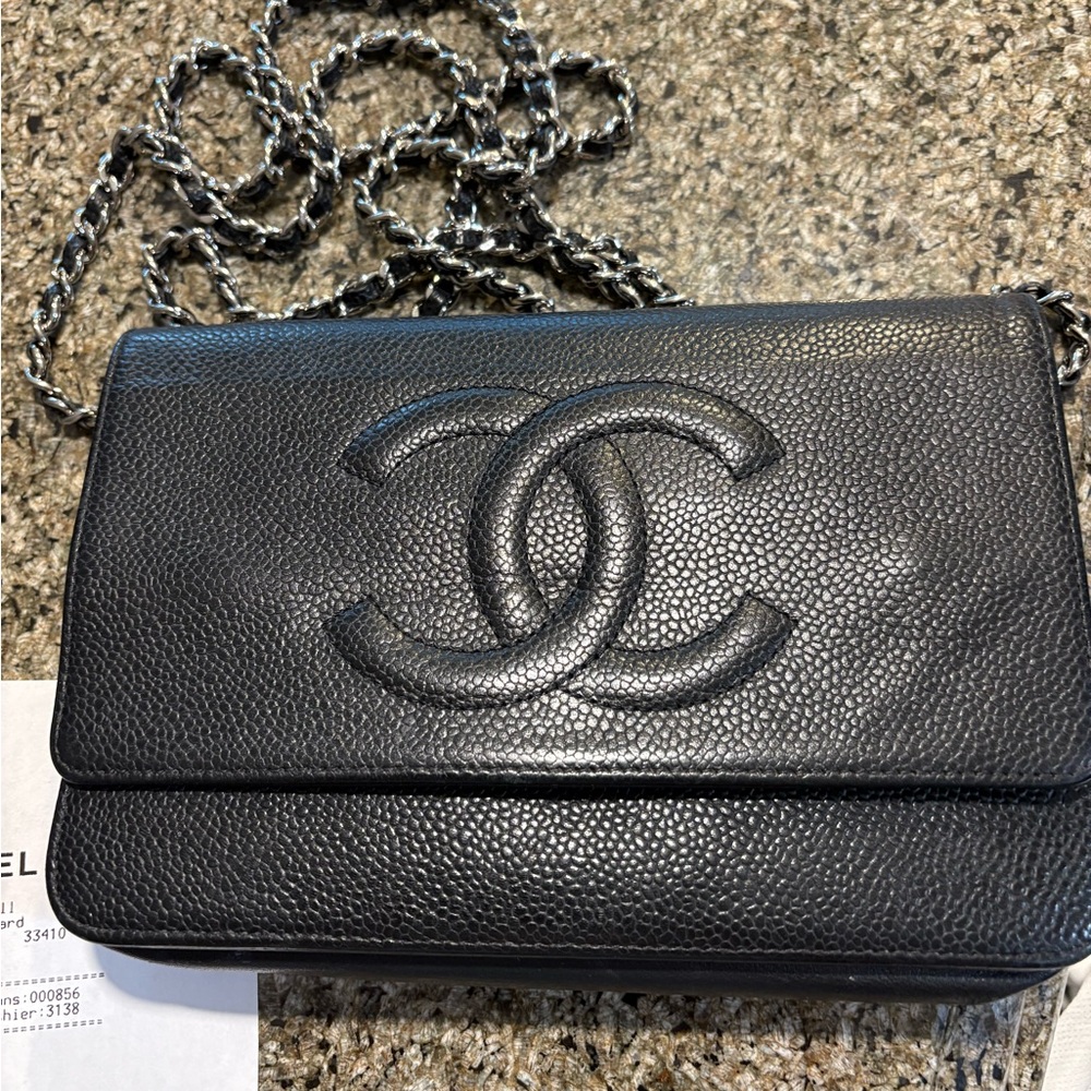 COPY - Chanel Caviar Chain Wallet Shoulder Bag